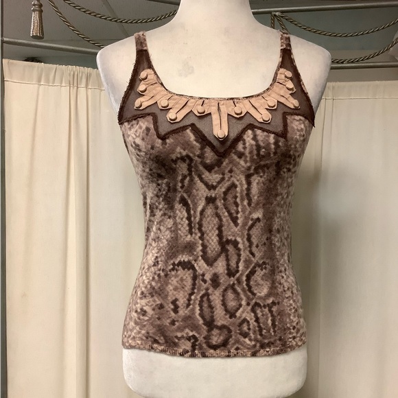 L.A.M.B. vintage sweater cashmere crop camisole Gwen Stefani - Picture 1 of 12